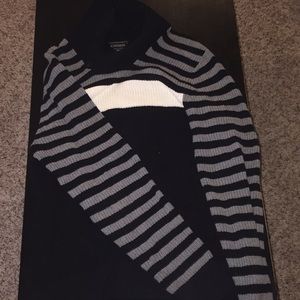 Express Sweater Unique Collar Med